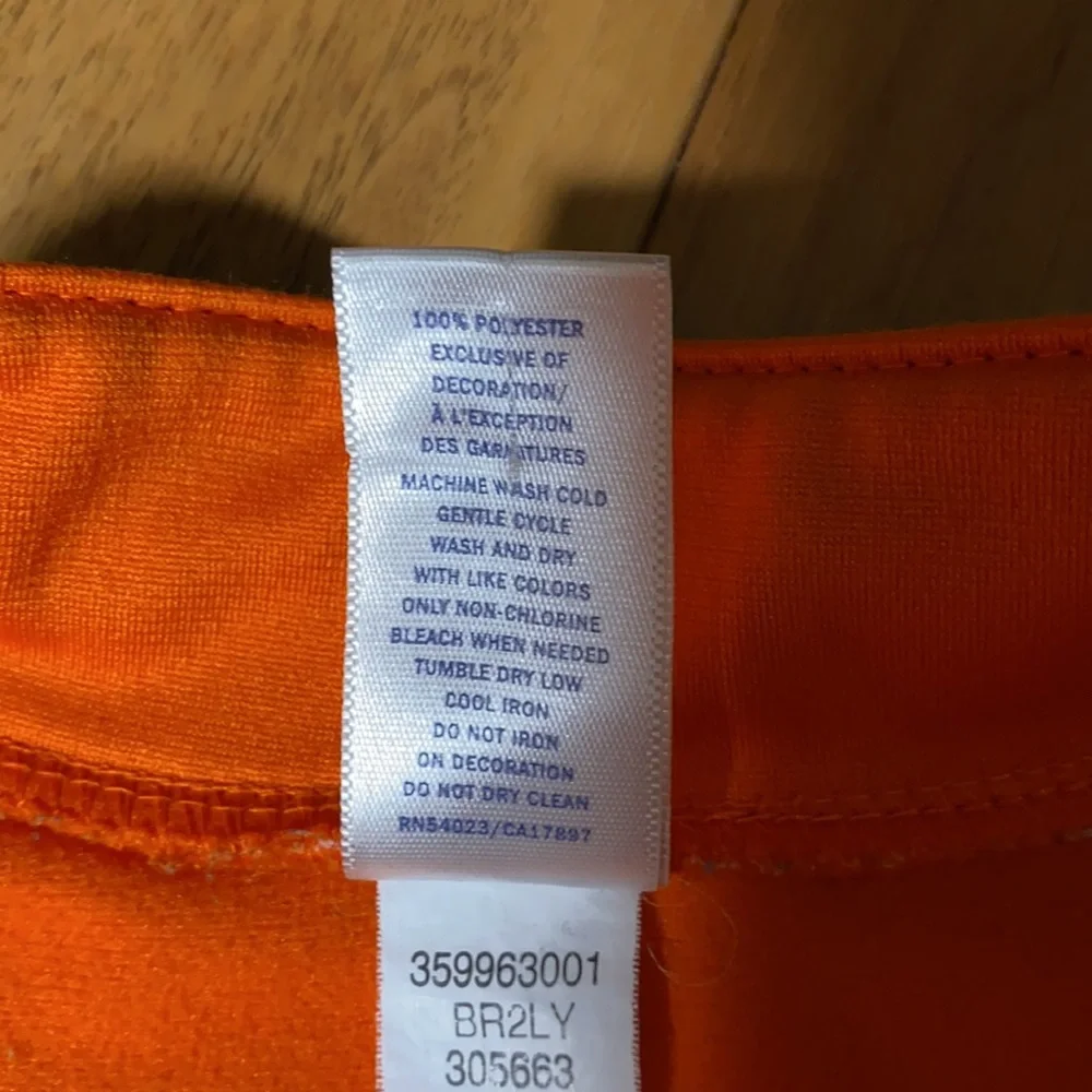 Old Navy Kids Orange and Blue Zip Up Athletic Jacket Y2K 90s size 3T